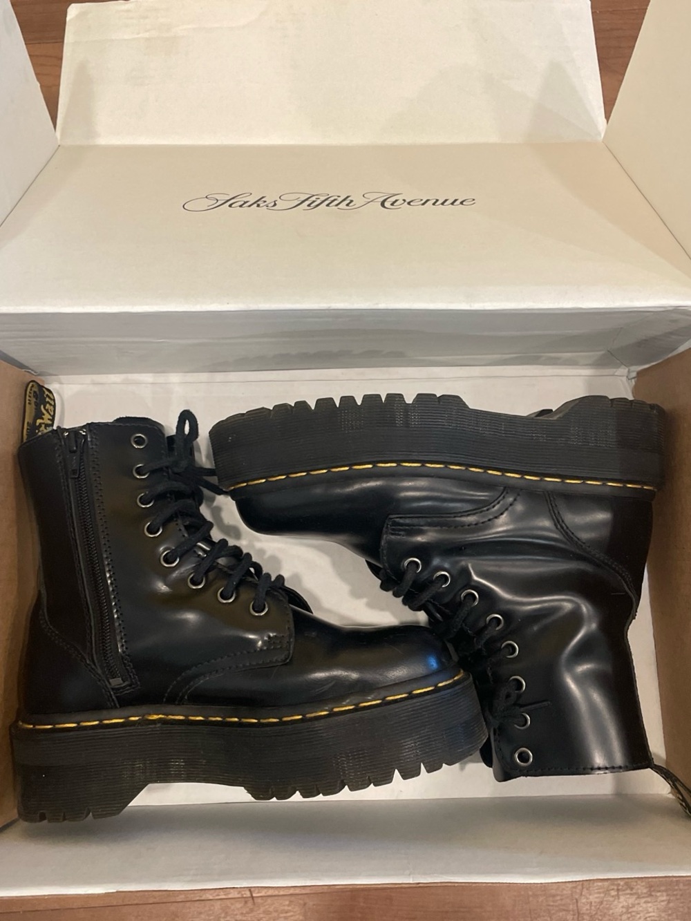 Dr. Martens Men's Black Jadon Leather Boots